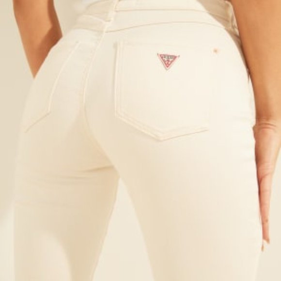 Guess Denim - Guess Classic High Waisted White Jeans
